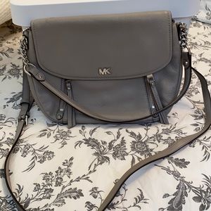 Gray Michael Kors purse